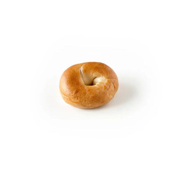 Fresh Plain White Bagels Cocktail Size 30 Pack
