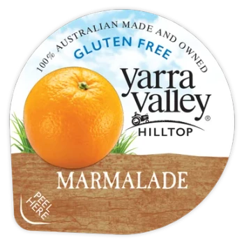 Yarra Valley Marmalade Portions x 200 Carton Yarra Valley Hilltop foodservice product