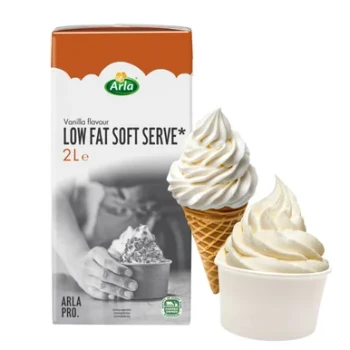 Arla Pro Vanilla Flavour Soft Serve Ice Cream Mix 6 x 2 Litre
