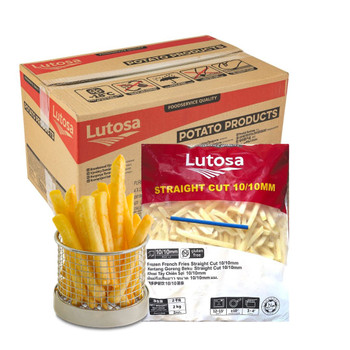 Lutosa Straight Cut Chips 10mm 6 x 2kg Carton