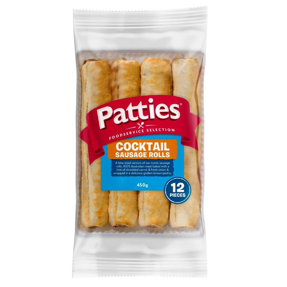 Patties Cocktail Sausage Rolls 12 Pack