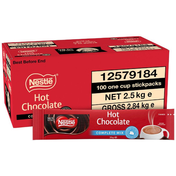 Nestle Hot Chocolate Portions 100 Carton