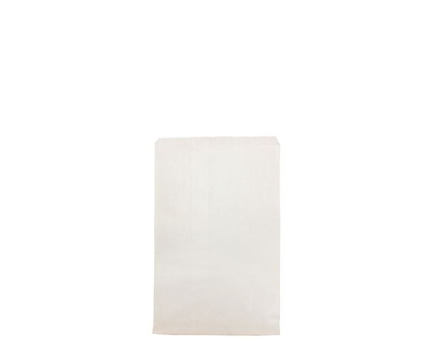 Flat White Paper Bag 250 x 165 mm WF02 x 500 Pack