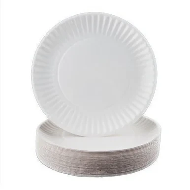 Round 6 Inch White Paper Plates x 50 Pack