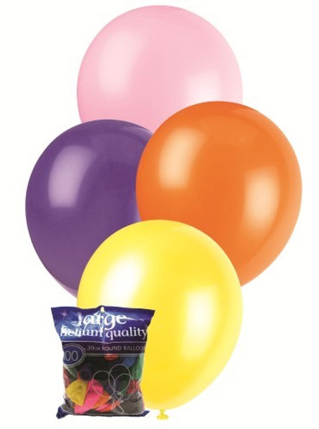 Balloons Standard 100 - Assorted