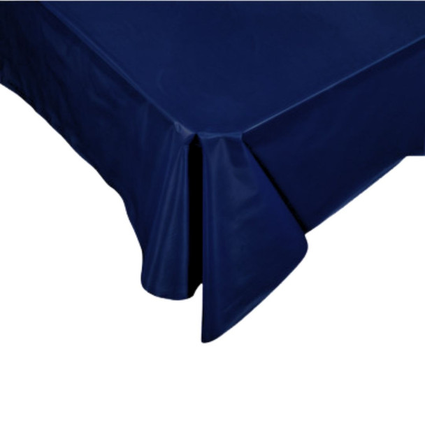 Tablecloth Blue Navy Rectangle Plastic