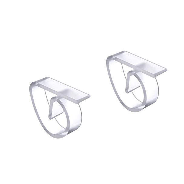 Tablecloth Clips Clear 4Pk