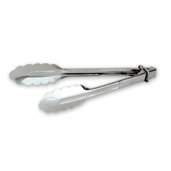 Tong Utility With Clip 230mm (30009) - Stainless Steel