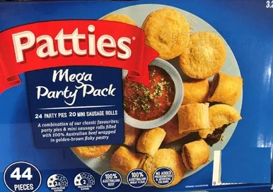 Patties Mega Party Pack 44 Pieces
