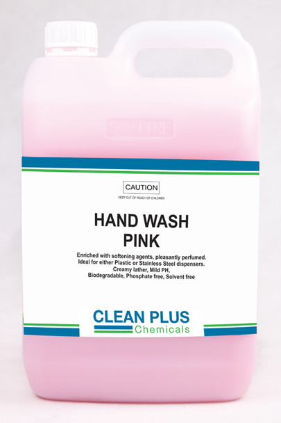 Hand Wash Pink 5 Litre Clean Plus commercial dishwashing product