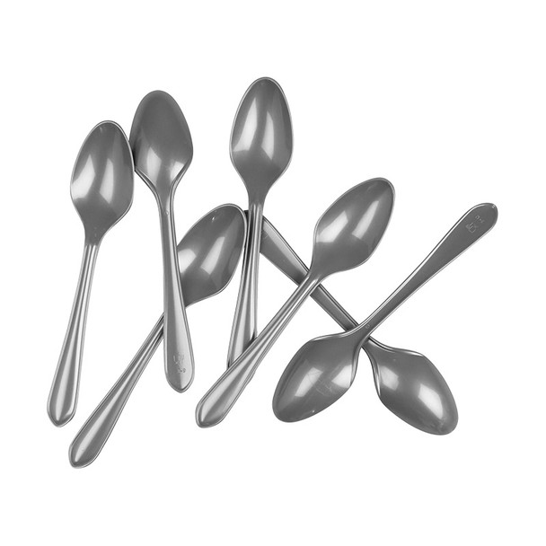 Spoon Dessert Silver Metallic 20Pkt - Five Star