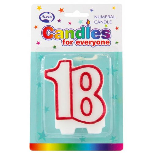 Candle Numeral 18