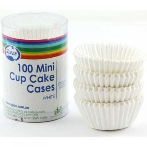 Mini White Cupcake Cases 100 Pack