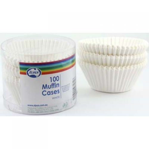 Muffin Cases White 100 Pk - Alpen