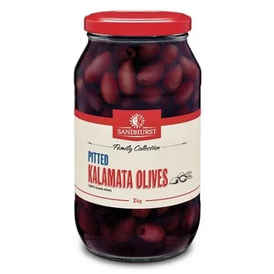 Olives Kalamata Pitted 2kg - Sandhurst