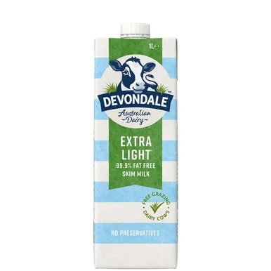 Devondale Long Life Skim Milk  Carton 10 x 1 litre