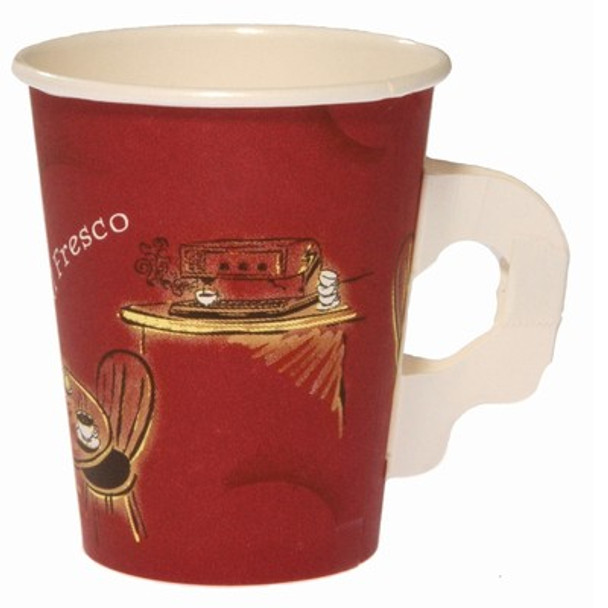 Alfresco Cardboard Cup With Handle 8oz x 50 Pack
