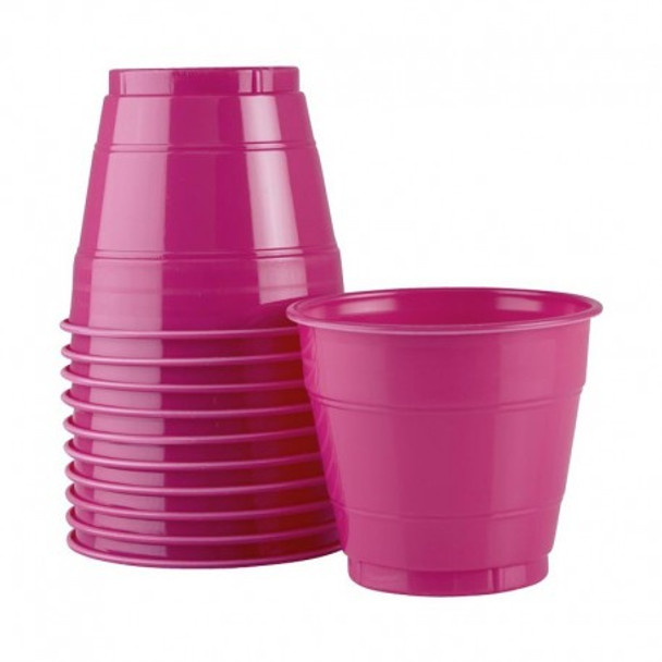 Cup Magenta Plastic 285ml 20 Pk