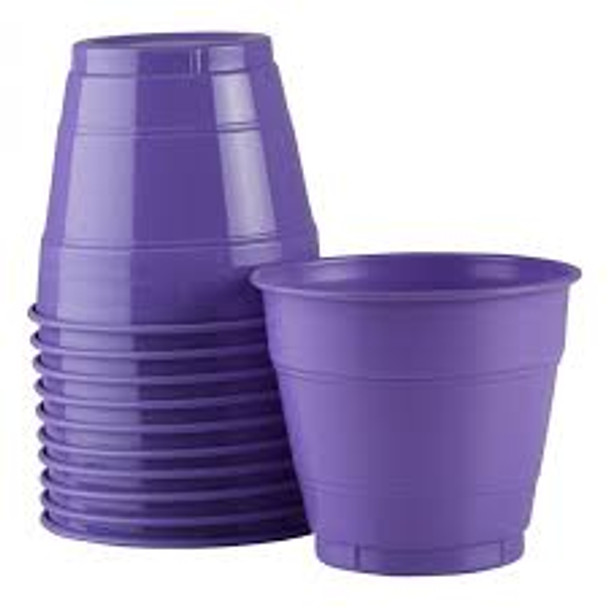 Cups Purple Plastic 285ml 20 Pk