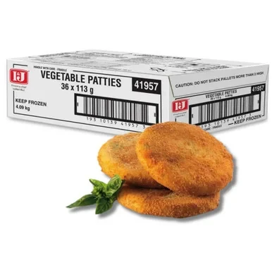 Crumbed Vegetable Patties 36 Pack