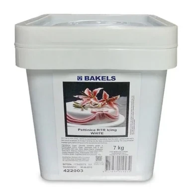 Bakels White Ready To Roll Pettinice Fondant Icing 7kg