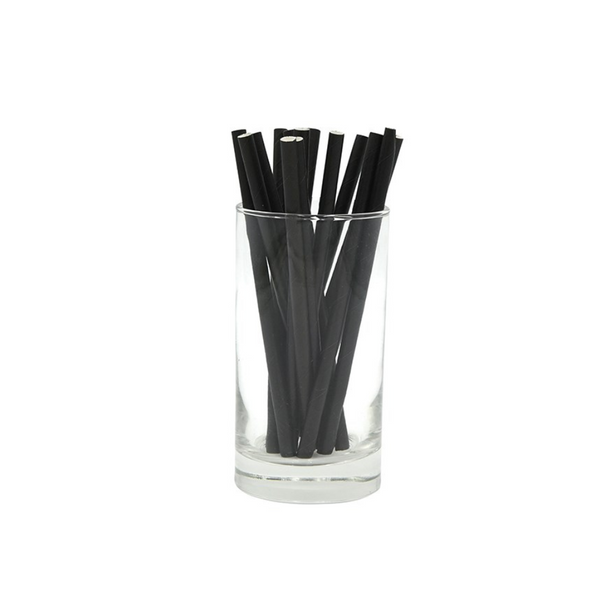Cocktail Paper Straws Black 250 Pack