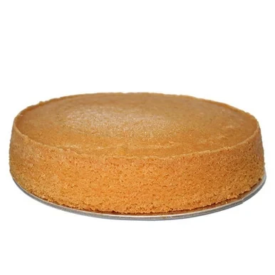 Naked Un-Iced Round Vanilla Cake 9 Inch