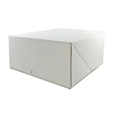 White Cake Box  8"