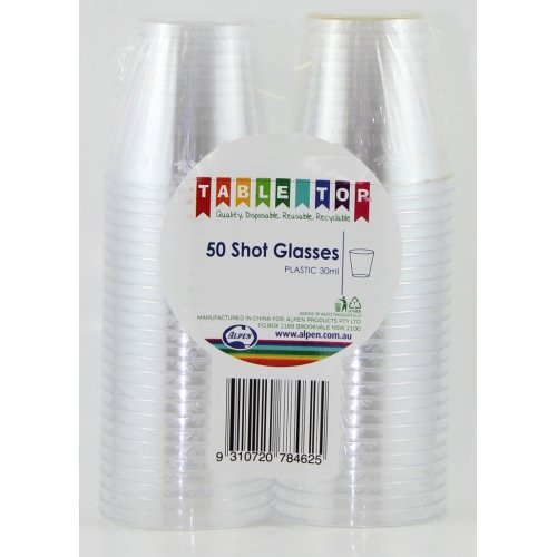 Clear Shot Glass 30ml 50pk