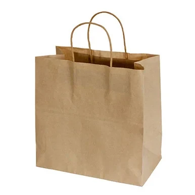 Medium Kraft Takeaway Bags 10 Pack