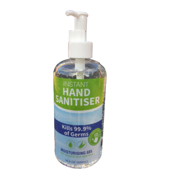 Instant Hand Sanitiser 500ml Pump Bottle