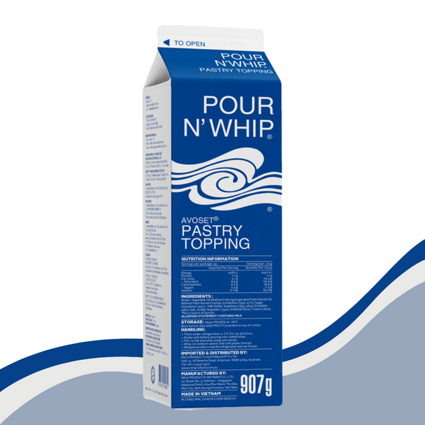 Richs Avoset Pour N’ Whip Pastry Topping 907g