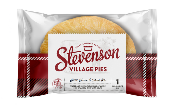 Stevenson's Village Chilli Cheese & Steak Pie