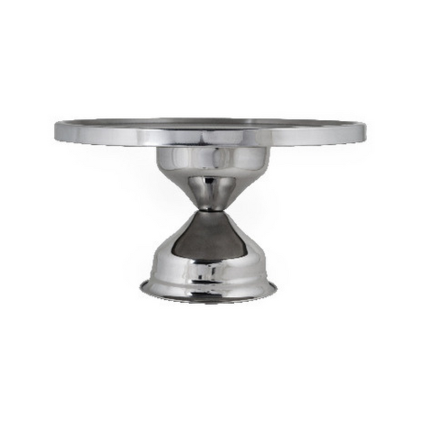 Stainless Steel Cake Stand With a Tall Base