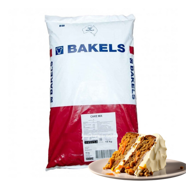Bakels Carrot Cake Mix in a 15kg bag