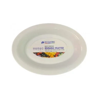 Small Oval Reusable Deep Dish Bowl Platter