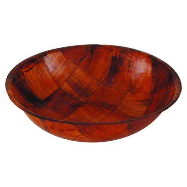 Woven Wood Salad Bowl 300mm