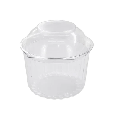 16oz Clear Shobowl with Dome Hinged Lid 50 Pack