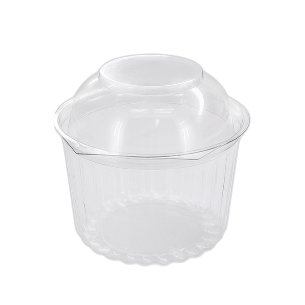 16oz Clear Shobowl with Dome Hinged Lid 50 pack