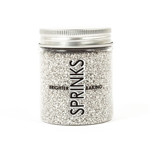 Edible Sanding Sugar Silver 85g