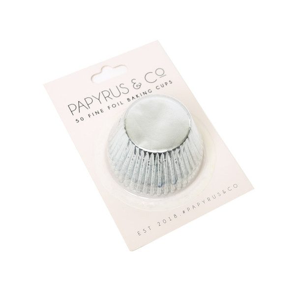 Silver Baking Cups 50 Pack