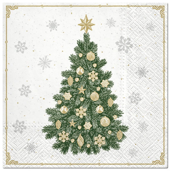 Paw Christmas Napkins Frosty Tree 3 Ply 20 Pack