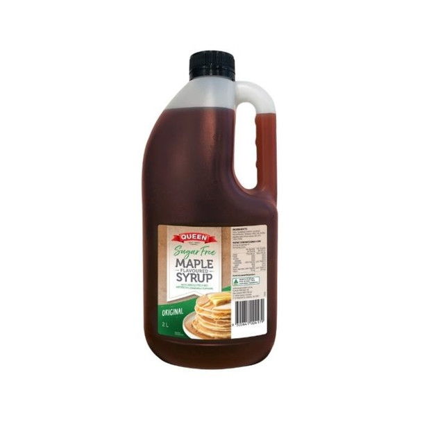 Queen Sugar Free Maple Flavoured Syrup 2 Litre