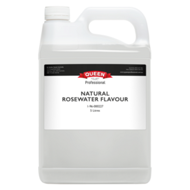 Queen Professional Natural Rosewater Flavour 5 Litre