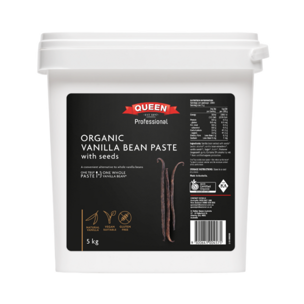 Organic Vanilla Bean Paste with Vanilla Seeds 5kg