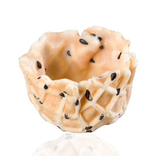 La Rose Noire Black Sesame Waffle Basket