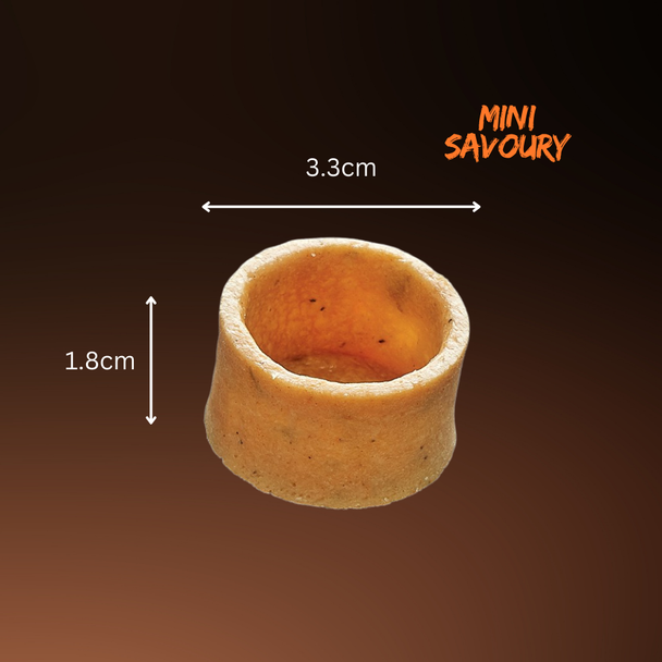 La Rose Noire Savoury Mini Tart Shells Round 3.3cm