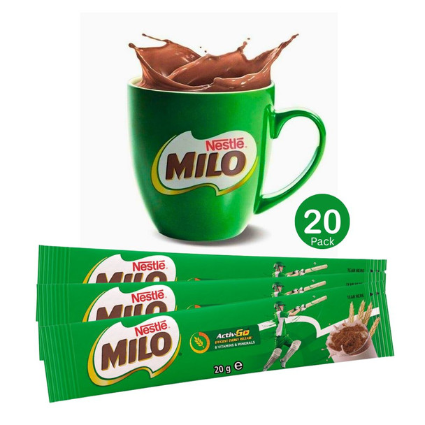 Nestle Milo Single Serve Sachets 20 Pack