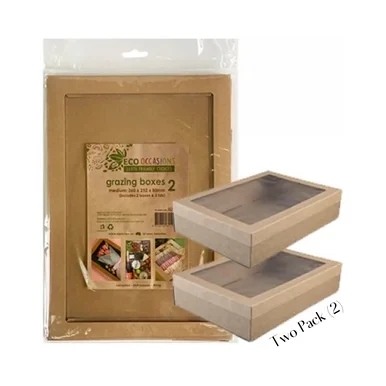 Medium Kraft Grazing Box 2 Pack
