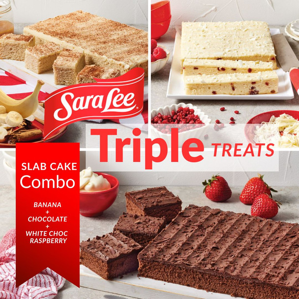 Sara Lee Triple Treats Slab Cake Combo